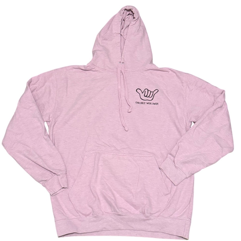 Chillbilly Worldwide Captiva Island Florida Pink Shaka Hoodie Pullover Coastal